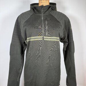Smartwool Intraknit Green Merino Wool Zip Hoodie
